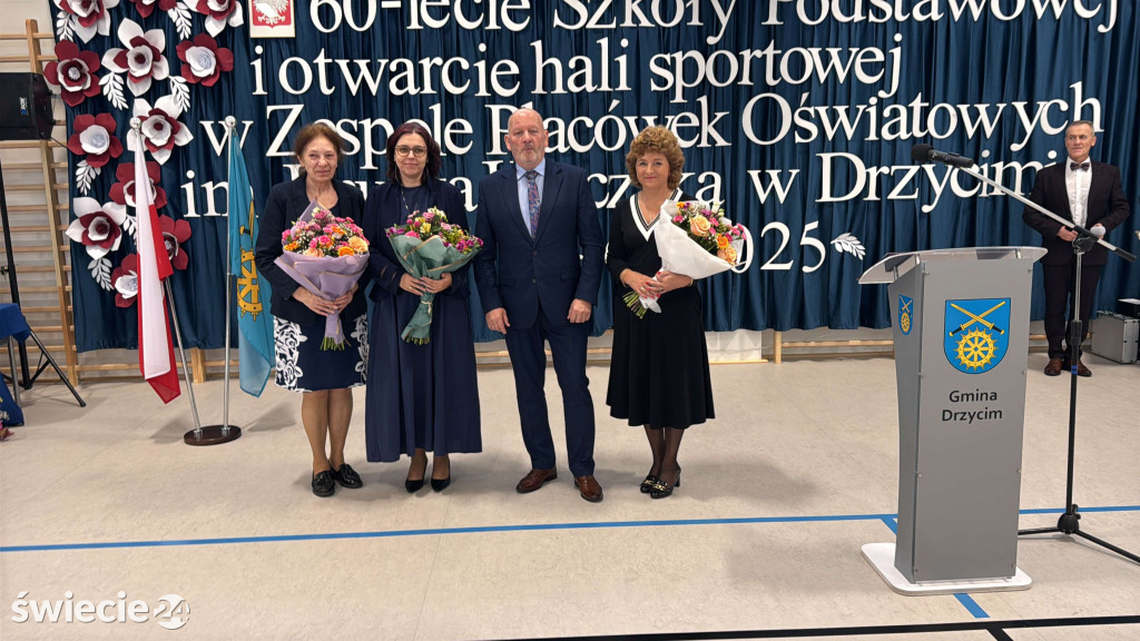 Otwarcie hali i 60-lecie szkoły w Drzycimiu