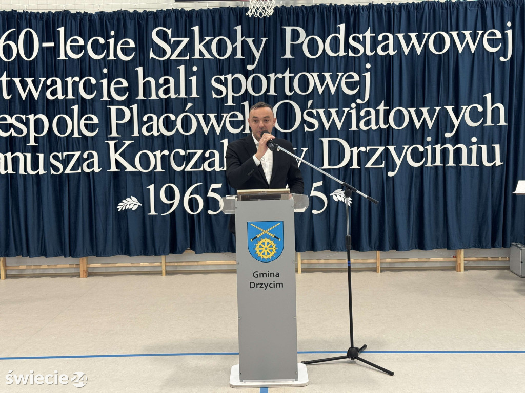 Otwarcie hali i 60-lecie szkoły w Drzycimiu