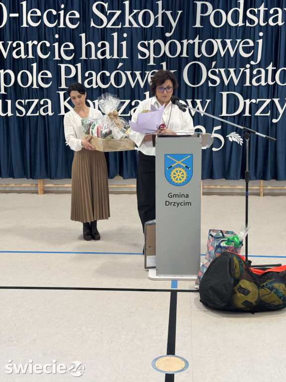 Otwarcie hali i 60-lecie szkoły w Drzycimiu