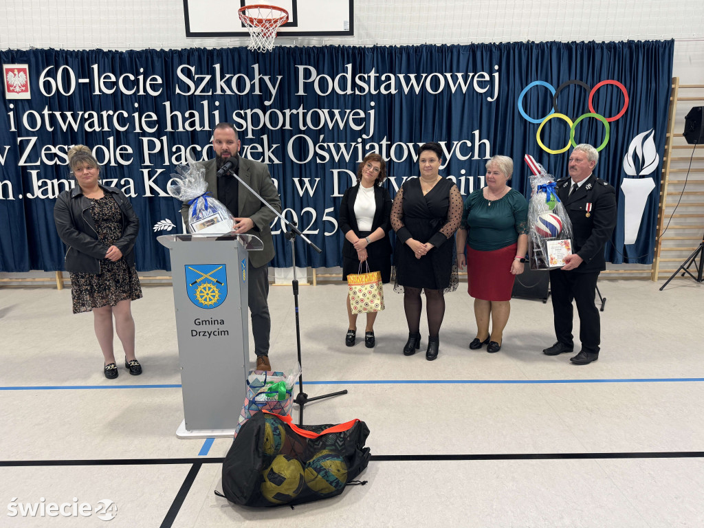 Otwarcie hali i 60-lecie szkoły w Drzycimiu