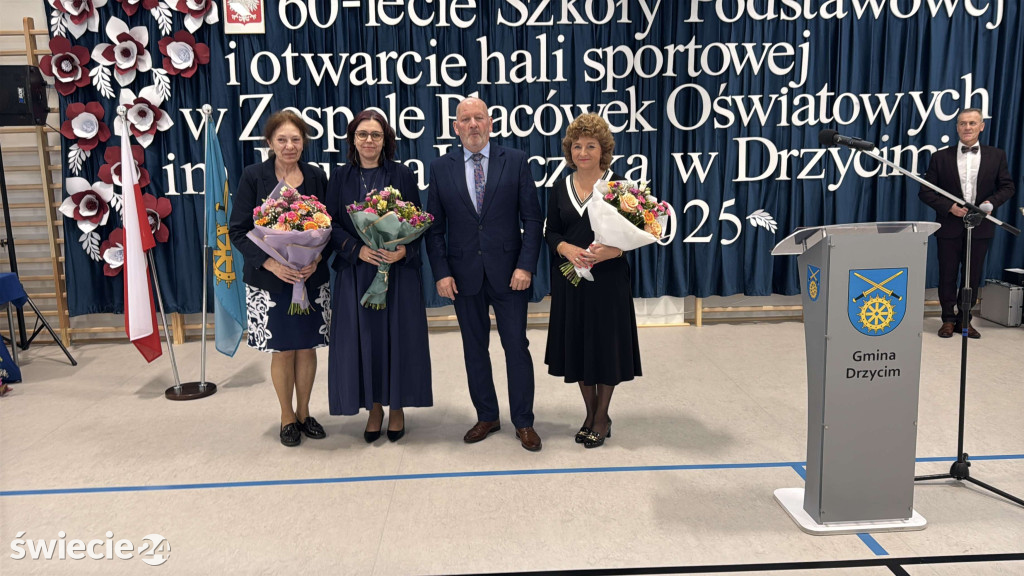 Otwarcie hali i 60-lecie szkoły w Drzycimiu