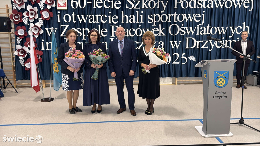 Otwarcie hali i 60-lecie szkoły w Drzycimiu