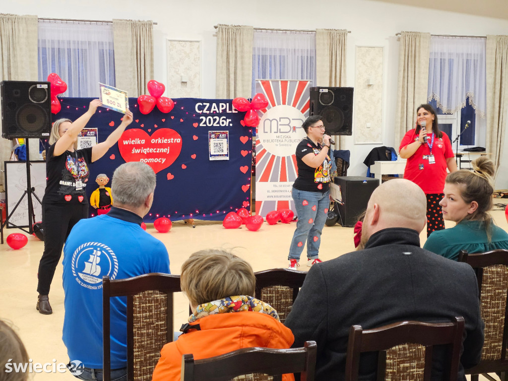 Biblioteka zagrała z WOŚP w Czaplach 2026