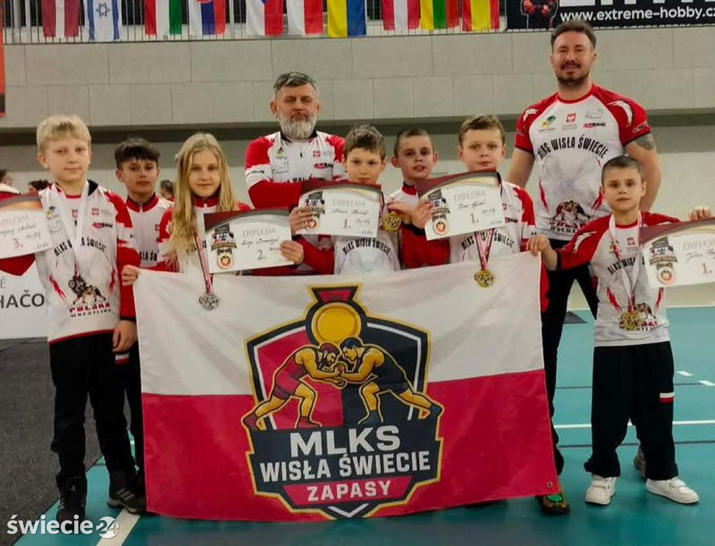 Pięć medali zapaśników Wisła Świecie w Czechach