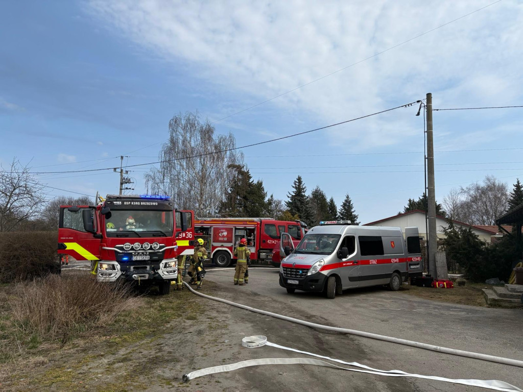 Ogromny pożar w Chełmnie. Dym widoczny z daleka