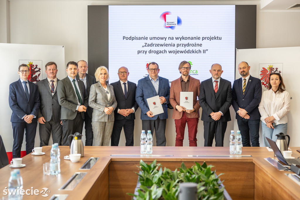 Zadrzewienie dróg wokół Chełmna i Świecia