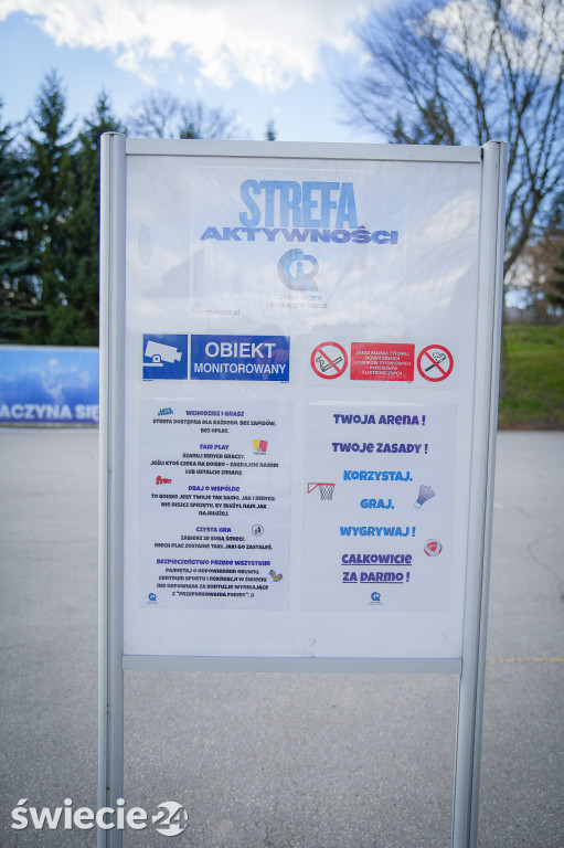 Kryty kort w Świeciu wreszcie otwarty