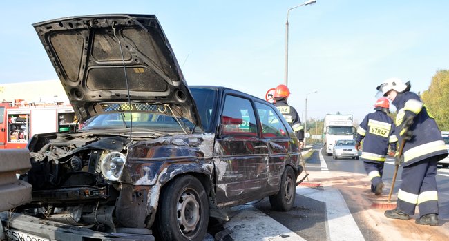 Stłuczka na Tucholskiej