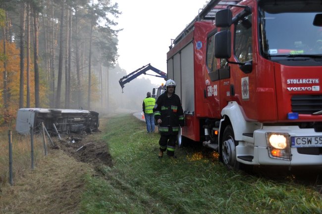 Zasnął za kierownicą