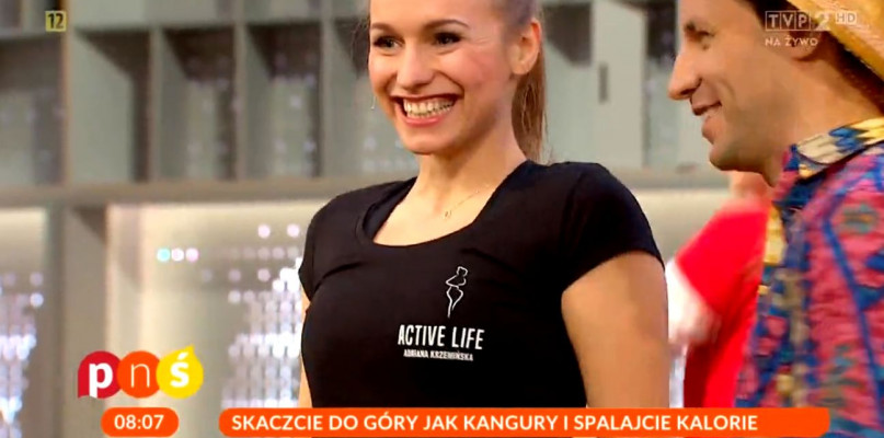 Ada promowała Kangoo Jumps w telewizji śniadaniowej