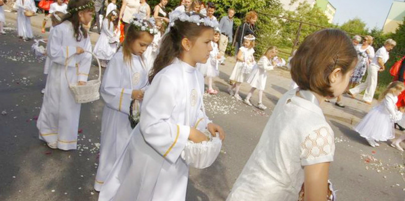 Procesja Bożego Ciała na osiedlu Marianki. Fot. Archiwum Świecie24