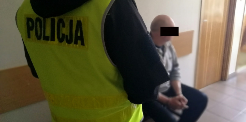 53-letniemu mieszkańcowi powiatu toruńskiego grozi kara do 8 lat pozbawienia wolności. Fot. KPP Świecie
