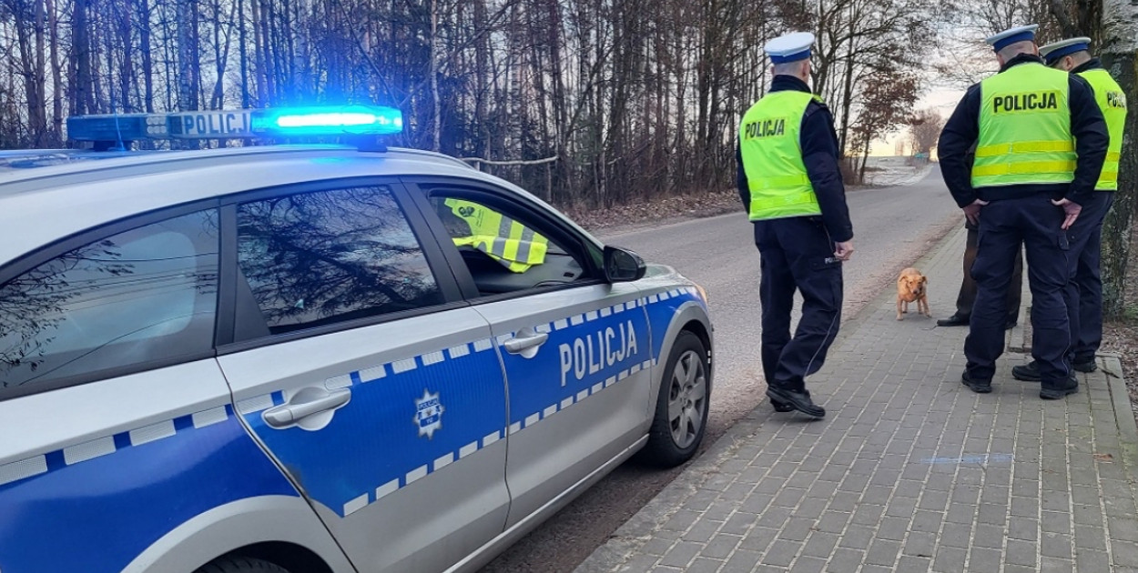 Niebezpieczna jazda przez miejscowość