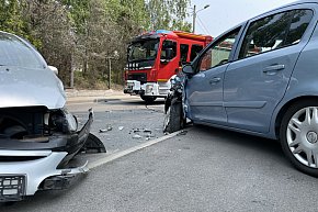 Zderzenie osobówek na Wodnej w Świeciu-4319