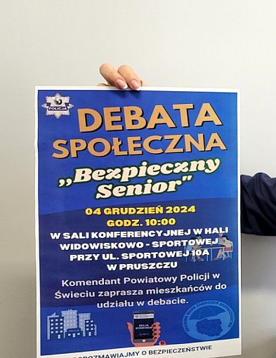 Debata o bezpieczeństwie. Policja zaprasza do dyskusji seniorów-24747