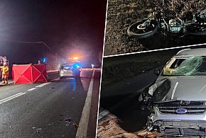 Tragiczny wypadek na krajowej drodze 91. Zginął motorowerzysta-26152