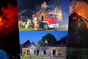Spłonęła zabytkowa chata w Mątawach-27164