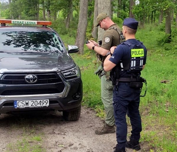 Policja i Straż Leśna walczą z leśnymi przestępcami. Użyli nawet drona-27210