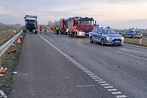 Zderzenie ciężarówek na S5-4430