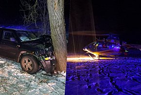 Poważny wypadek w Grabówku. Lądował helikopter-29530
