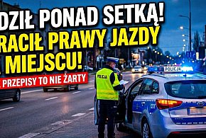 Pędził ponad setką na Wojska Polskiego. Stracił prawko i kilka tysięcy