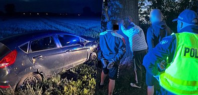 Zostawili rozbite auto i rzucili się do ucieczki. Finał nocnego pościgu w Dragaczu