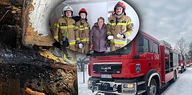 Groźny pożar w Brzezinach. Szybka reakcja sąsiadów zapobiegła tragedii