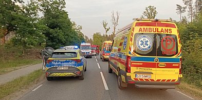 Poważny wypadek koło Tlenia. Siedem osób w szpitalu, w tym pięcioro dzieci