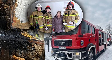 Groźny pożar w Brzezinach. Szybka reakcja sąsiadów zapobiegła tragedii