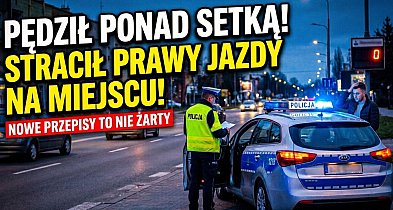 Pędził ponad setką na Wojska Polskiego. Stracił prawko i kilka tysięcy