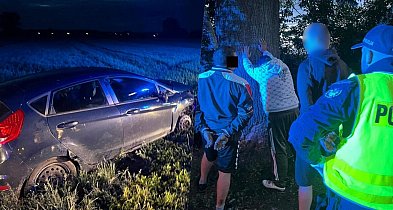 Zostawili rozbite auto i rzucili się do ucieczki. Finał nocnego pościgu w Dragaczu