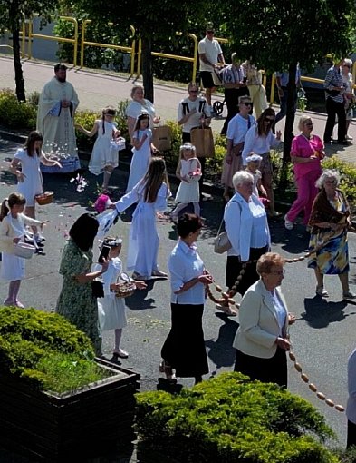 Procesja Bożego Ciała na Mariankach - nagranie z drona
