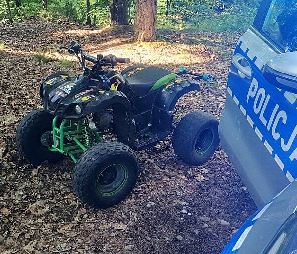 Niebezpieczny rajd 15-latka. Quadem uciekał przed policją