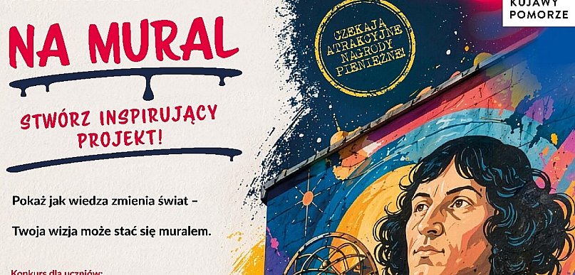 Masz talent artystyczny i głowę pełną pomysłów? Zaprojektuj mural z Kopernikiem