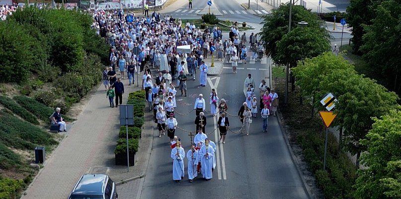Procesja Bożego Ciała na Mariankach - nagranie z drona