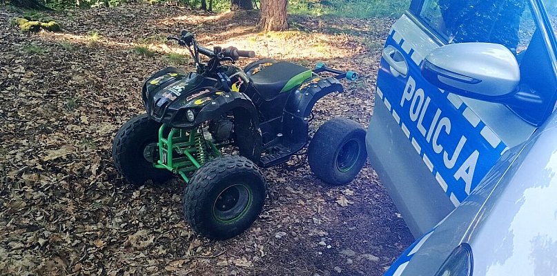 Niebezpieczny rajd 15-latka. Quadem uciekał przed policją