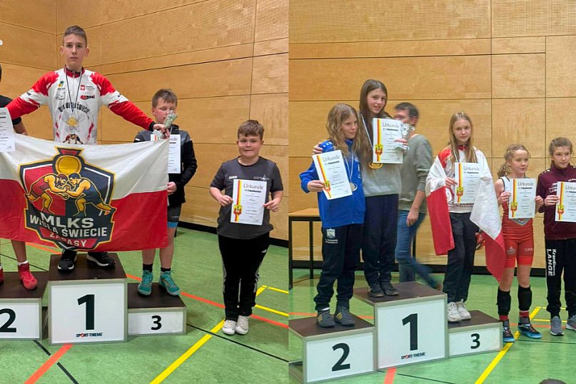 Zapaśnicy Wisły Świecie z medalalami w Niemczech