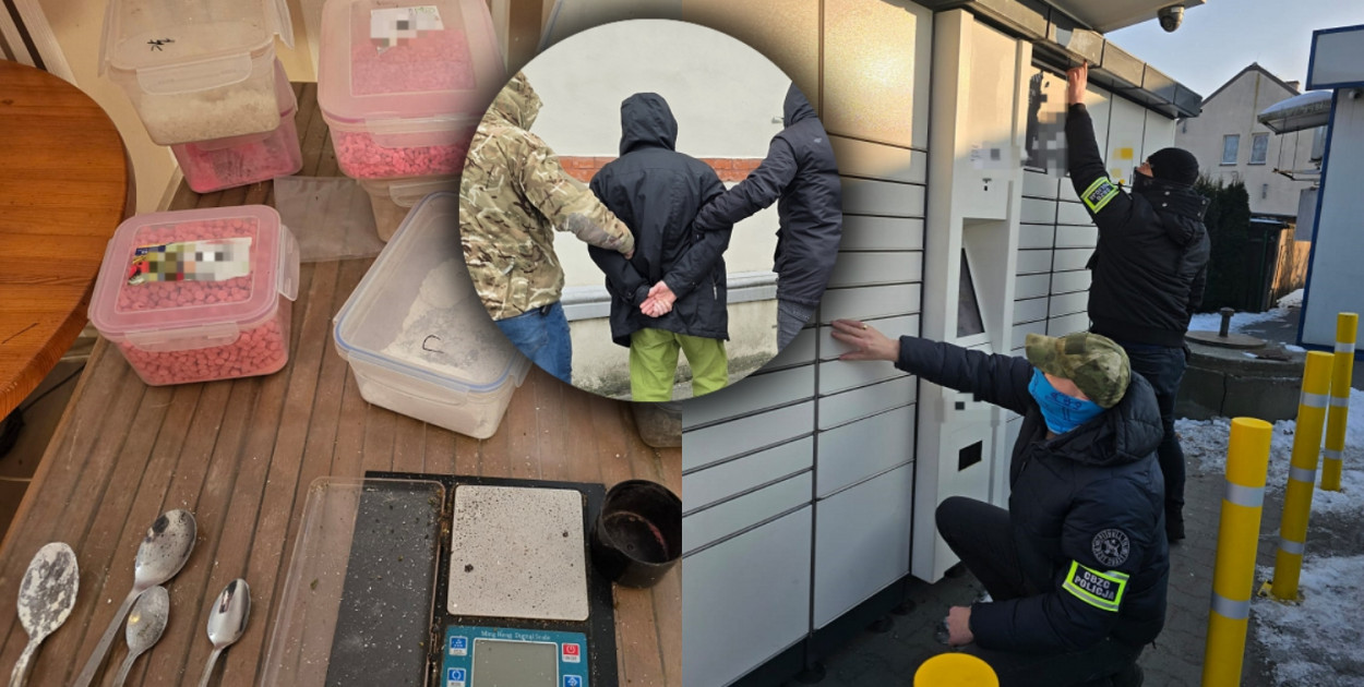 Narkotykowy biznes przez paczkomaty rozbity. 44-latek w areszcie