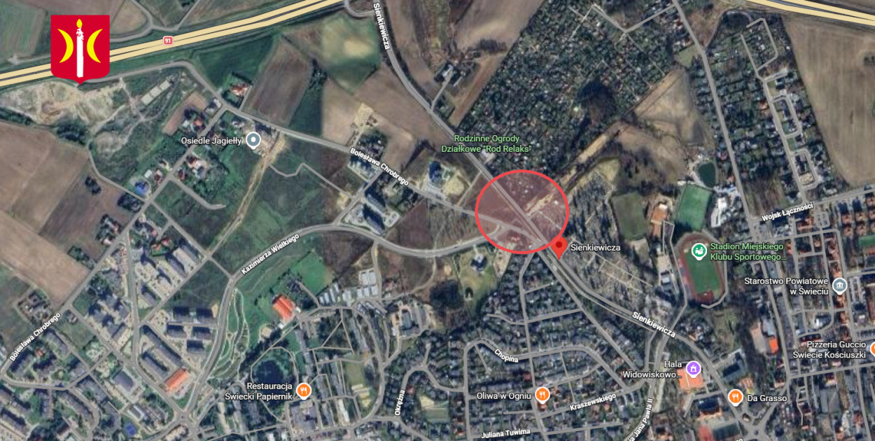 Od jutra wahadło przy cmentarzu na ul. Sienkiewicza w Świeciu